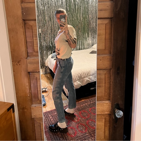 Pilcro Anthropologie work pants, Denim carpenter style. - Picture 3 of 7